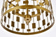 Louie 3-Light Pendant, Brass