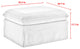 Rustic Manor Arleth Ottoman, Upholstered, Linen, Beige