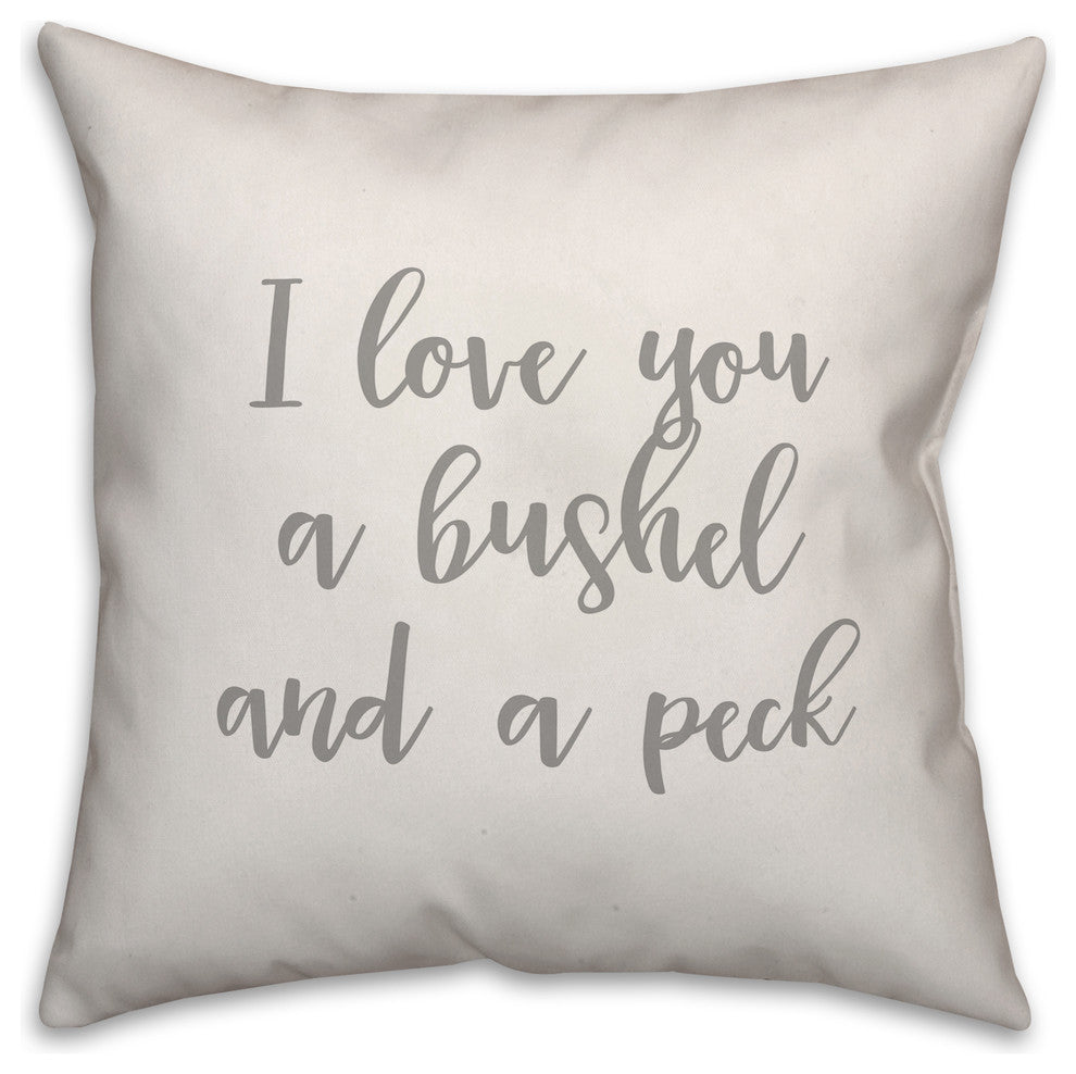 I Love You A Bushel And A Peck 16x16 Throw Pillow
