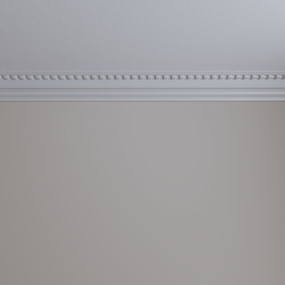 3 3/8"H x 3 3/8"P x 4 3/4"F x 94 1/2"L Devon Crown Moulding