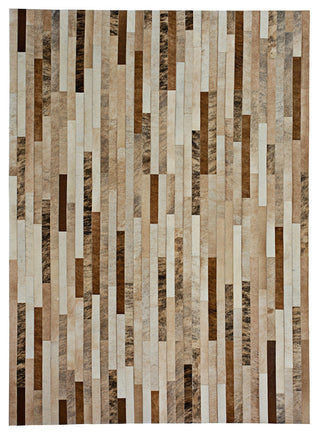 Cowhide Patchwork Rug, Poseidon, Morph, 5' X 8'