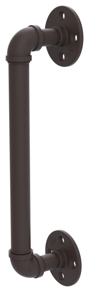 Pipeline Door Pull, Oil Rubbed Bronze, 8"