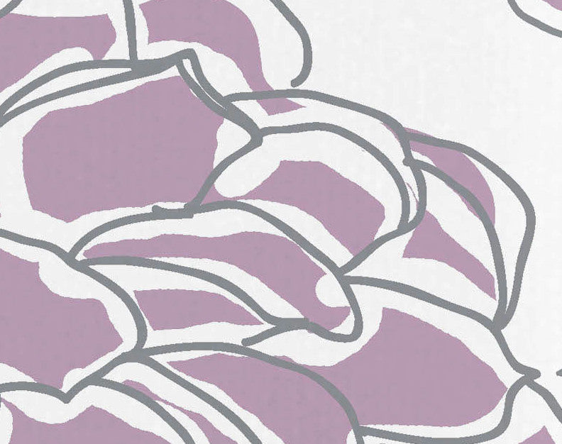 18x30", Olivia Floral Print Hand Towels, Purple
