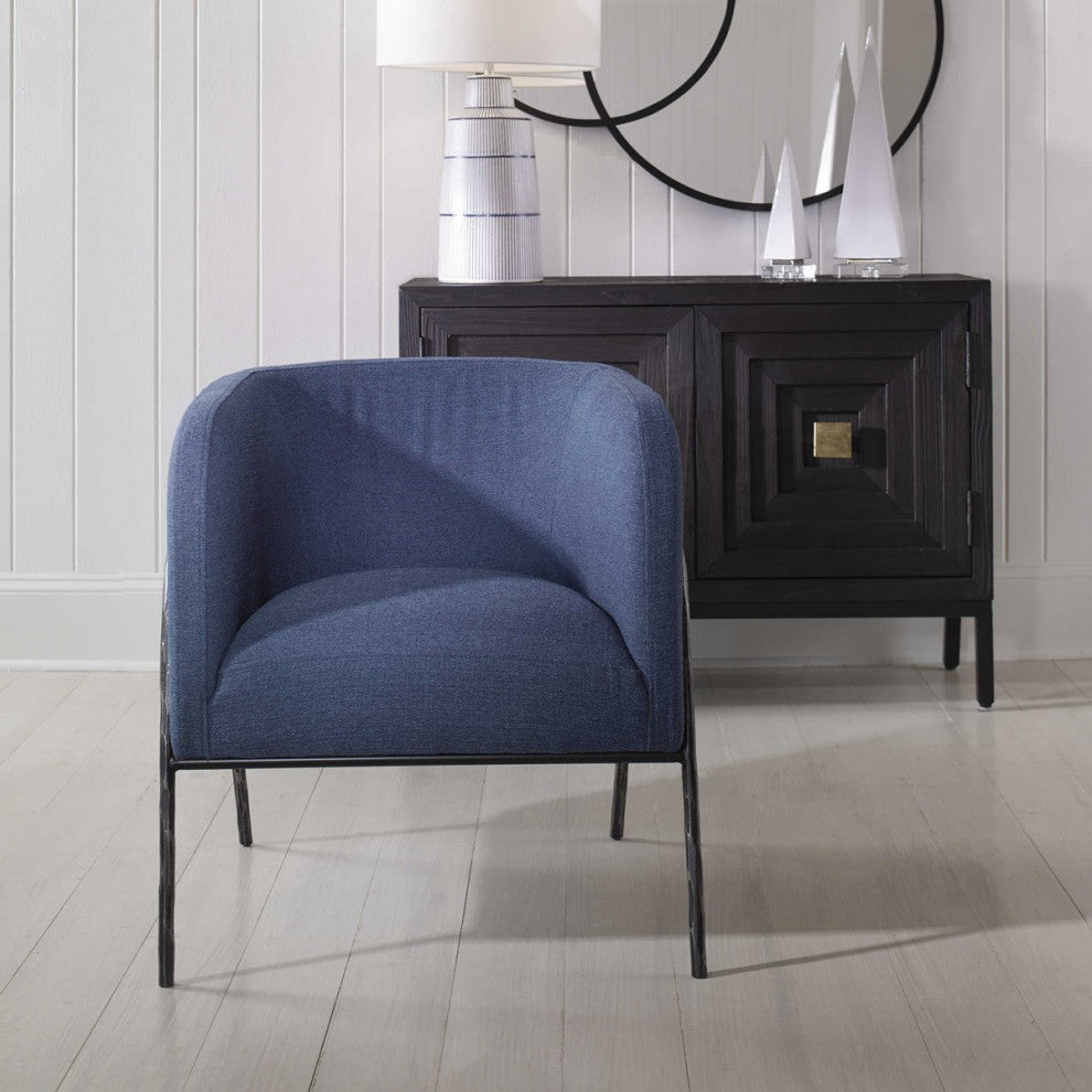 Uttermost Jacobsen Accent Chair, Denim