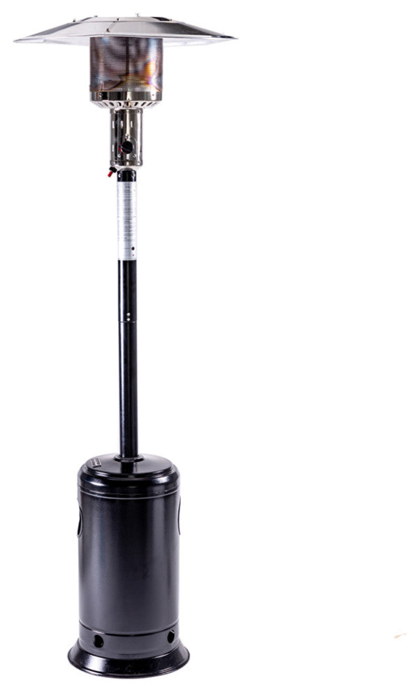 Legacy Heating 47,000 BTU Standing Propane Patio Heater, Hammered Black