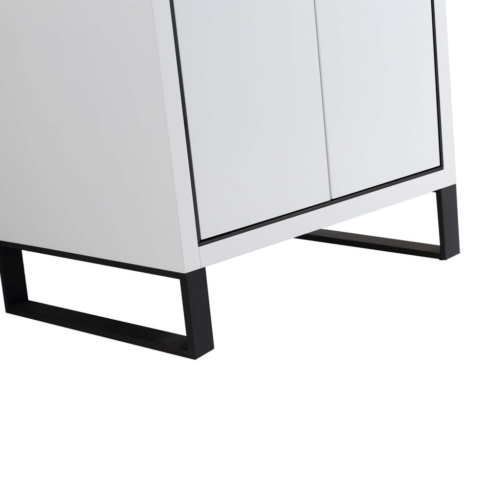 Fine Fixtures Opulence Collection Bathroom Vanity with White Ceramic Sink