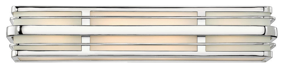 Hinkley Winton Large Four Light Vanity, Chrome