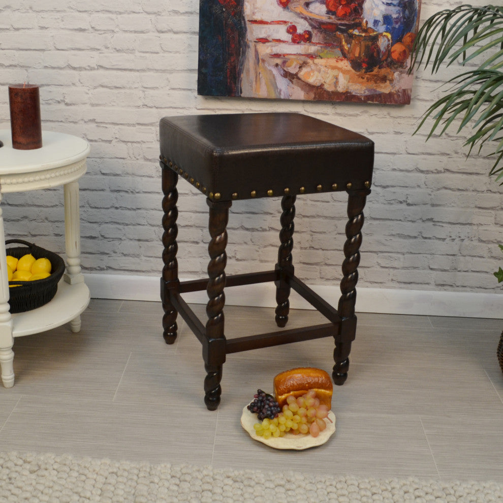 Thomasville Rta Stool 24", Espresso/Espresso
