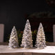 LED Frosted Glass Tree Decor, 3-Piece Set