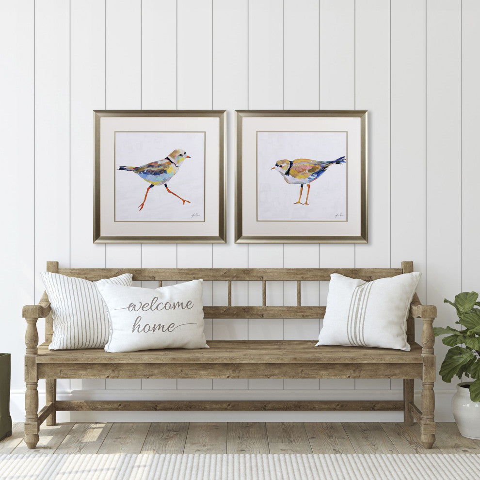 Coastal Plover Wall Art, 2-Piece Set