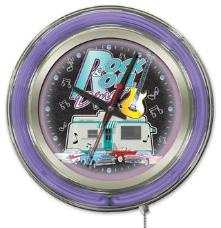 Rock & Roll Diner Neon Clock
