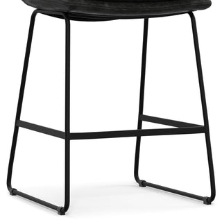 Danika Counter Height stool, Set of 2, Distressed Charcoal Grey