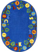 Learning Tree 7'8" X 10'9" Oval Area Rug, Color Multi