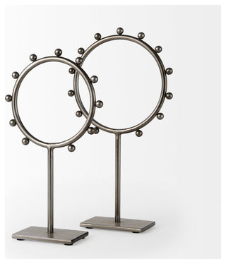 Elio 8.3Lx3.0Wx15.0H Large Studded Hoop Object