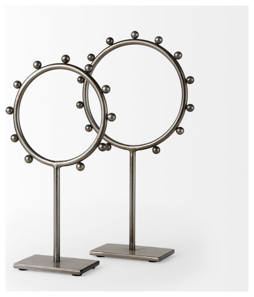 Elio 8.3Lx3.0Wx15.0H Large Studded Hoop Object