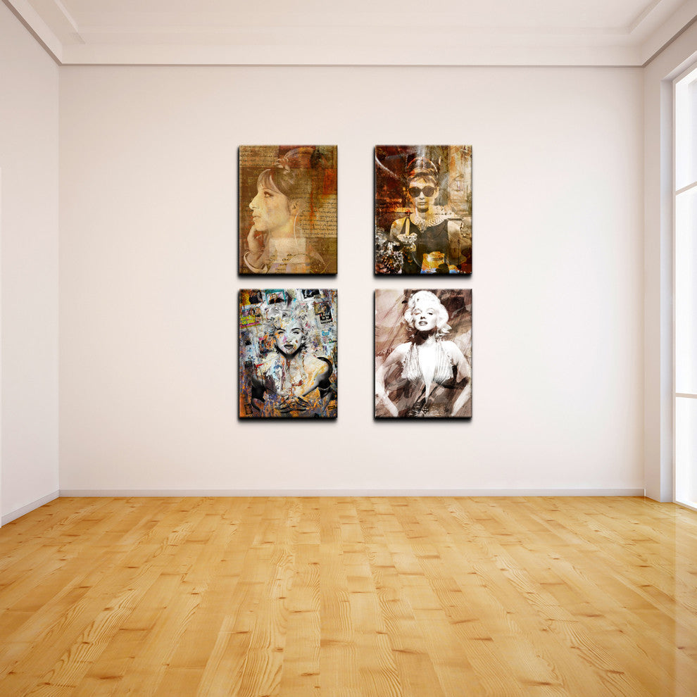Divas Canvas Wall Art, 4-Piece Set