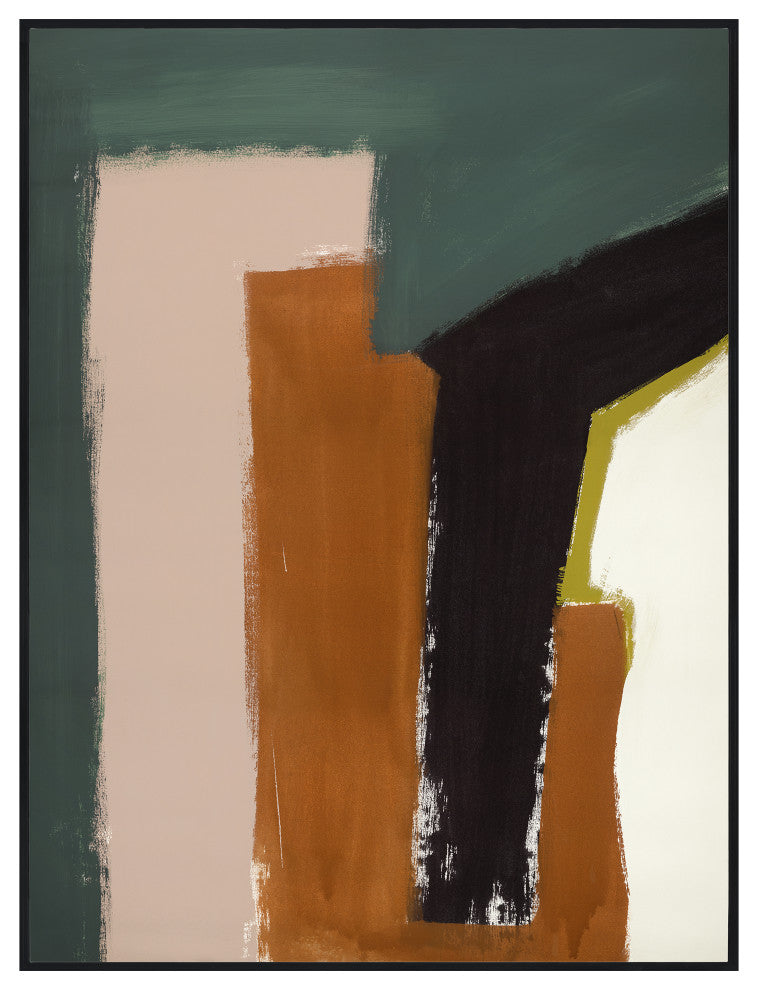 Block Field 3 Fine Art Print, Black, 49"x37"