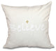 26"x26" Believe, Word Print Pillow, Cream