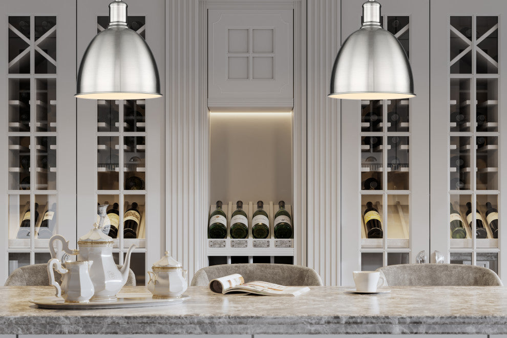 Zlite 4500P8-BN 1-Light Pendant, Brushed Nickel