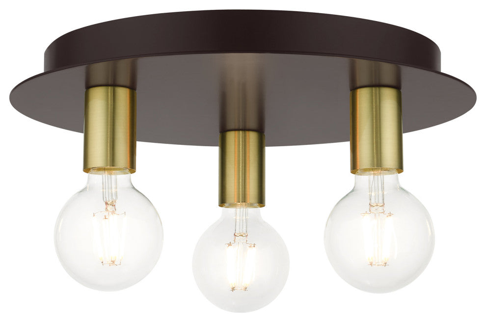 Bronze Transitional, Versatile, Modern, Urban, Minimal Flush Mount