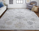 Weave & Wander Adana Metallic Rug,Silver Gray/Ivory, 6ft-7in x 9ft-6in Rug