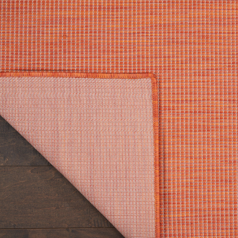 Nourison Positano Contemporary Area Rug, Terracotta, 2'2"x8' Runner