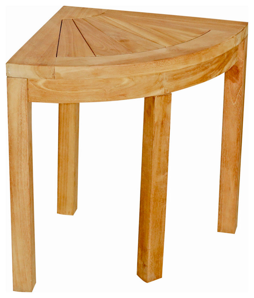 Seven Seas Teak Corner Shower Stool