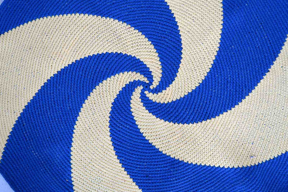 Handmade Contemporary ORA French Braided Rug 2.5', 77cm, 2021