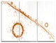 "Live Cell Protein Under Microscope" Digital Metal Wall Art, 3 Panels, 36"x28"