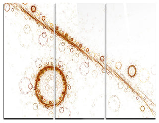 "Live Cell Protein Under Microscope" Digital Metal Wall Art, 3 Panels, 36"x28"