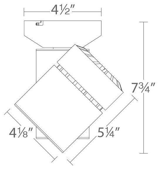 52W Exterminator II LED Energy Star Monopoint Narrow Beam 4000K, Black