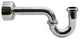 1.5" X 1.5" P-Trap With High Box Flange In Polished Brass, Polished Nickel