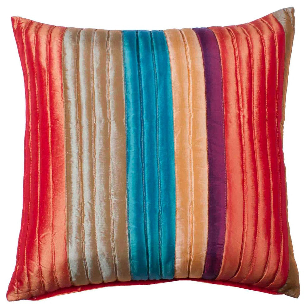 Quilted Pillow Cover Malaga, Multicolor, 23.6"x23.6"