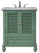 Elegant VF30530VM 30"Single Bathroom Vanity Set, Vintage Mint