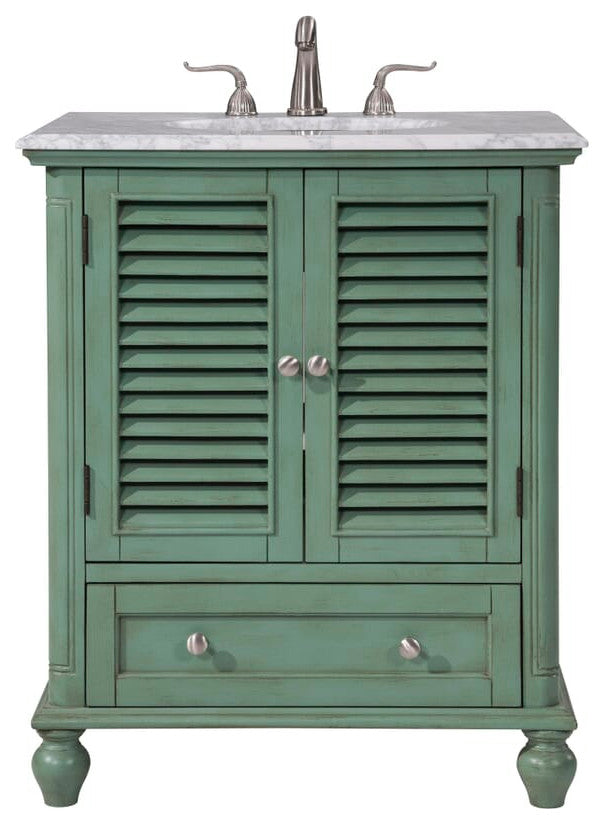 Elegant VF30530VM 30"Single Bathroom Vanity Set, Vintage Mint