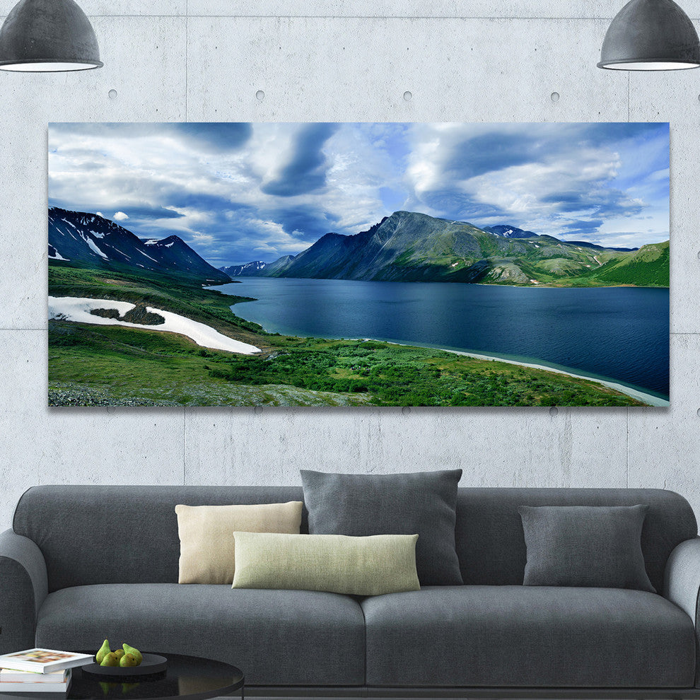 Polar Ural Mountains Panorama, Landscape Canvas Art Print, 60"x28"
