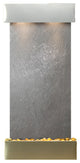 Cascade Springs Water Fountain, Black Featherstone, Stainless Steel, Square