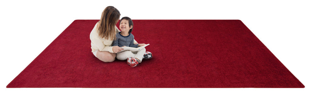 Kid Essentials Rug, Endurance, Burgundy, 6'x6'