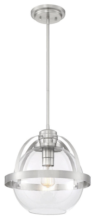 Pendleton 1-Light Pendant, Satin Nickel