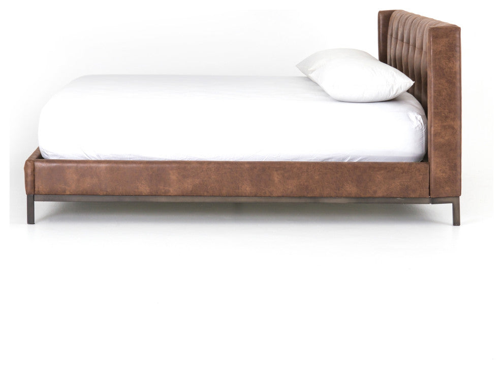 Newhall Bed-Vintage Tobacco-Queen