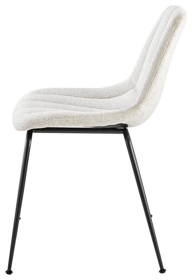Robert PU Counter Stool,, Set of 4, Posh Ivory, Dining Side Chair, Fabric
