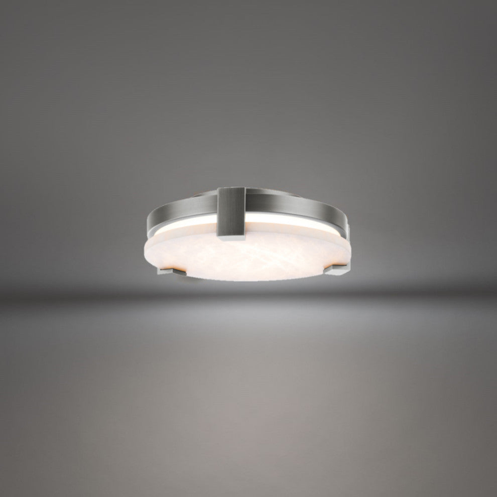 Catalonia LED Flush Mount in Antique Nickel