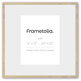 20" x 20" White Maple 3/4" Organic Picture/Gallery Frame