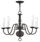 5 Light Chandelier, Bronze