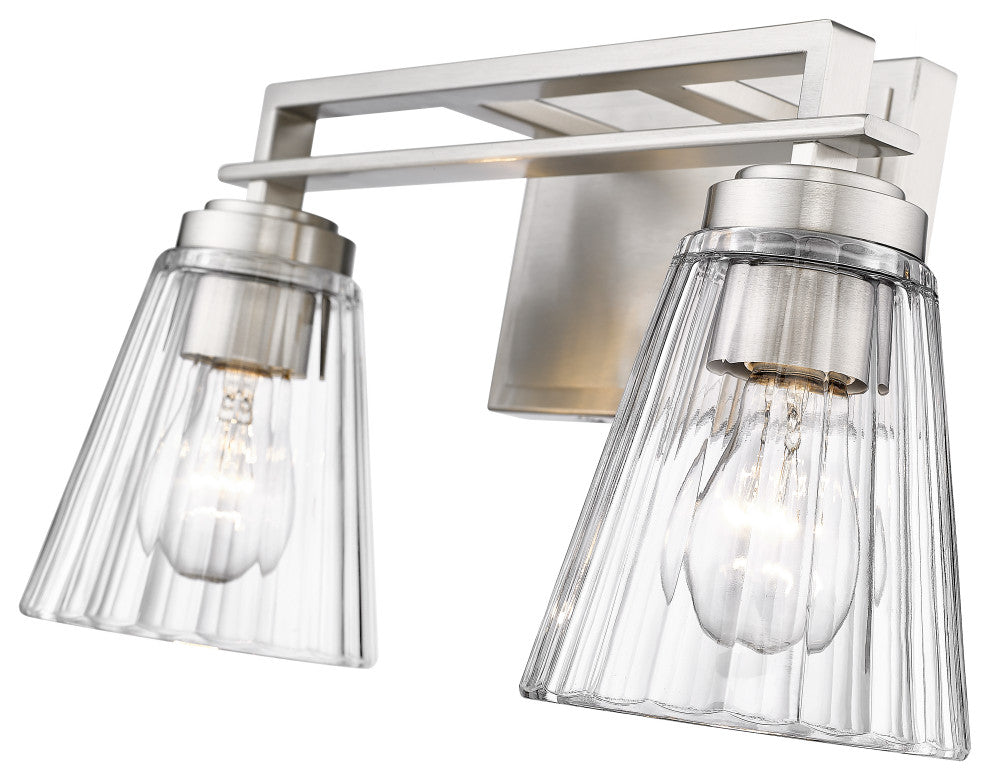 Z-LITE 2-Light Vanity, Brushed Nickel