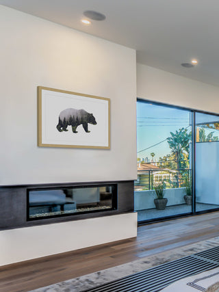"Bear Forest" Framed Painting Print