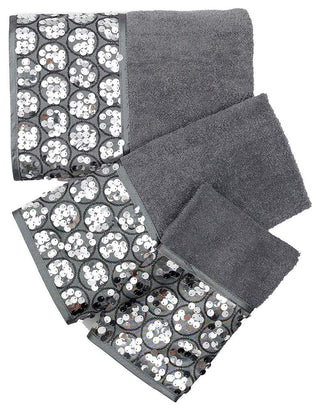 Popular Bath Sinatra Silver Bath Accessories 3 Piece Bath Towel Set (Bath Towel