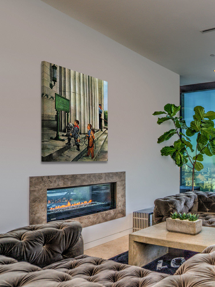 "Public Aquarium" Painting Print on Canvas by George Hughes