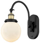 Innovations 918-1W-BAB-G201-6-LED Beacon 1 Light Sconce, Black Antique Brass