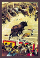 La Lidia El Toro Monudo - Gallery Wrapped Canvas Art 28" x 42"